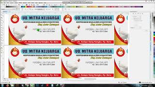 PRINT KARTU NAMA DUA SISI/TIMBAL BALIK MENGUNAKAN SOFTWARE COREL DRAW DAN FUJI XEROX PADA KETAS TIK