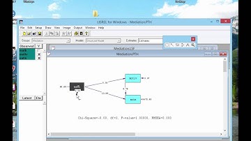 Mediation Analysis with Lisrel 9.2