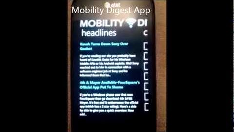 Windows Phone 7 Task Switching Hack