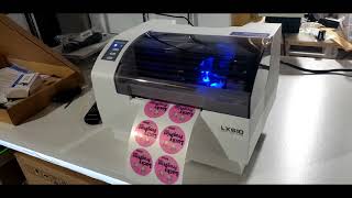 Primera LX610 print / cut test label printing diferent print speeds / quality uninet icolor 250 screenshot 3