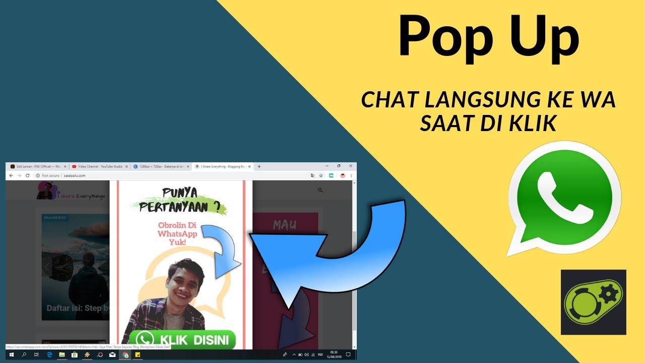  Cara Membuat Pop Up  Pada Blog Wordpress Ketika di klik 