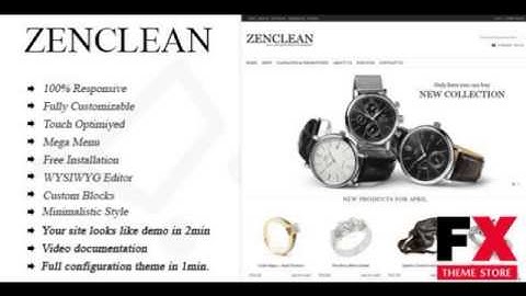 Preview Zenclean - Responsive Multi-Purpose Zen Cart Theme T
