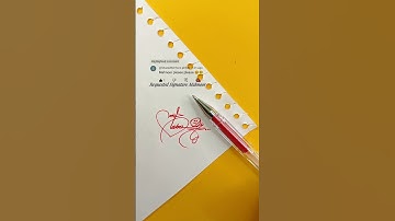 Mahnoor Signature Design | How To Sign The Letter M #shorts