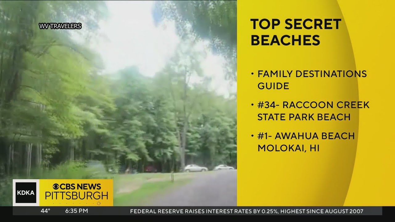 Raccoon Creek State Park Beach listed among top 100 secret beaches to