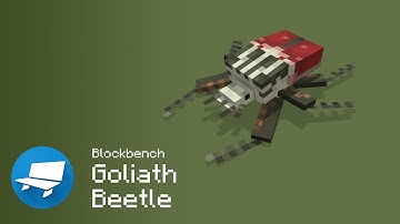 Goliath Beetle - Blockbench Creation Timelapse