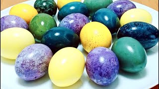 How to color EGGS BEAUTIFULLY for Easter WITHOUT chemicals Just 2 NATURAL dyes and LOTS of Colors!