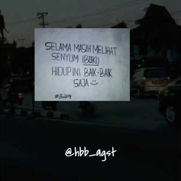 Selama masih lihat ibuku tersenyum, hidupku baik-baik saja😌☺️