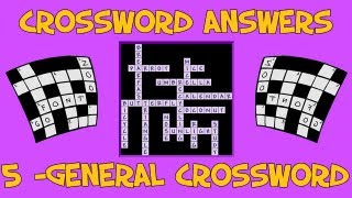 Bin Weevils Crossword Answers - Level 5 General Crossword [Updated 2013]