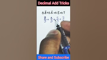 🔥Decimal Add Tricks 😨😱 #shorts #youtubeshorts #viral #maths #mathtricks #trending #mathematics