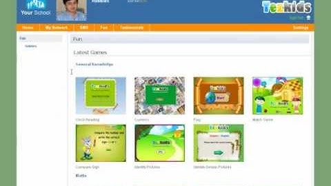 How to access Educational Games(Tezkids.com - School Management Software)