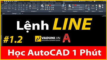 Hướng dẫn vẽ lệnh LINE trong AutoCAD - Phần 2 | VADUNI | #shorts