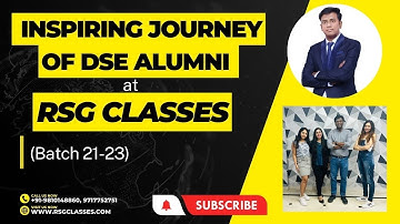"Transforming Lives: Inspiring Journey of DSE Alumni (Batch 21-23) at RSG Classes | Rahul Sir"