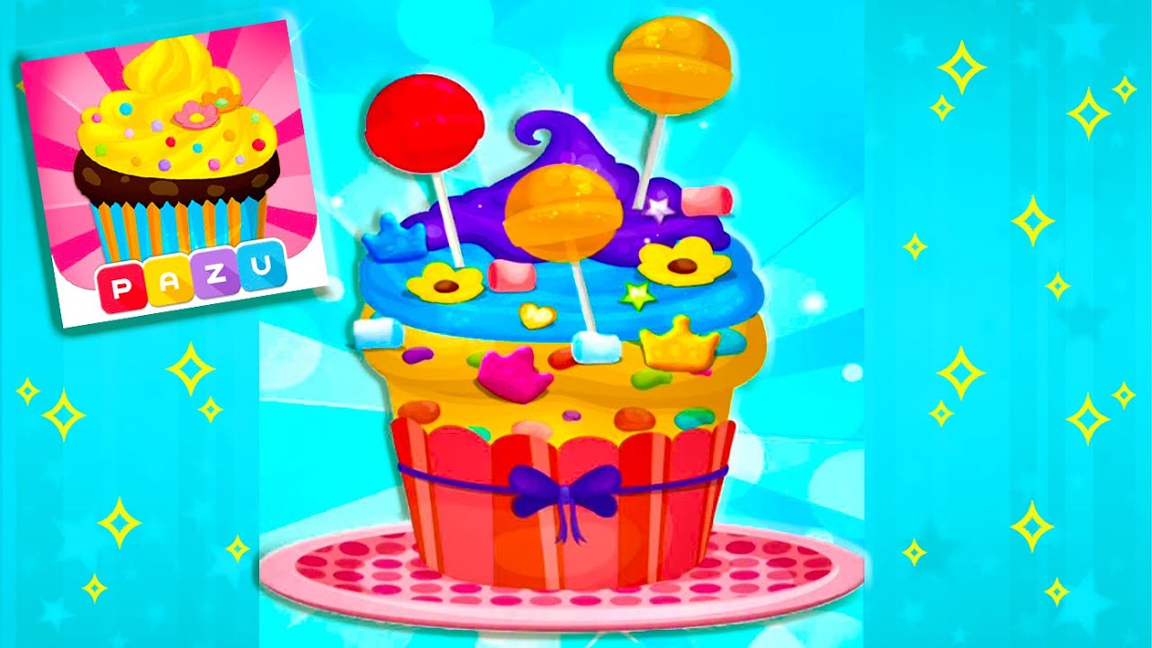 Cupcakes cooking and baking games for kids #3 How to Make Colored ...