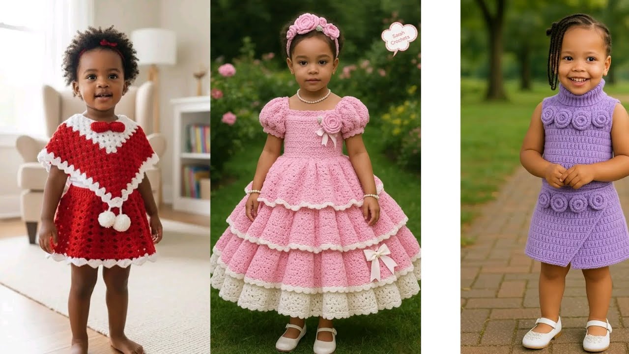 Crochet Beautiful and most stylish Baby Frocks. New Designs For 2026 