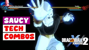 ALL CAST CHARACTERS MOST SAUCY TECH COMBOS | Xenoverse 2