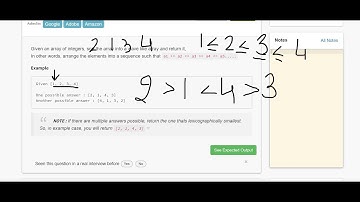 2.15 WAVE ARRAY(Arrays)-Interviewbit #arrays#programming