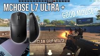 MCHOSE L7 ULTRA + Review on CS2 (Claw Grip Mouse)
