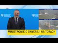 "Ponad wszelką wątpliwość doszło do eksplozji" - konferencja ministrów o aktach sabotażu na torach.