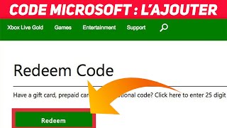 Enregistrer une clef /gift /code Xbox ou un produit Microsoft sur son compte (Redeem key)