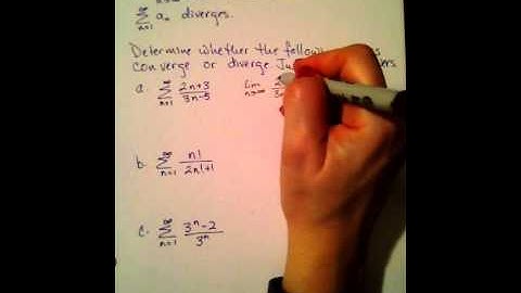 nth Term Test for Divergence