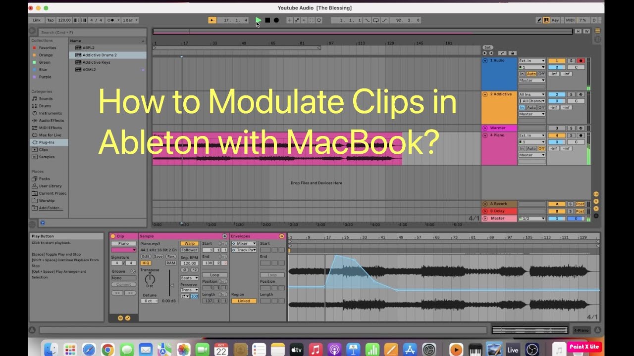 How to modulate your clips in Ableton on MacBook M1? - YouTube