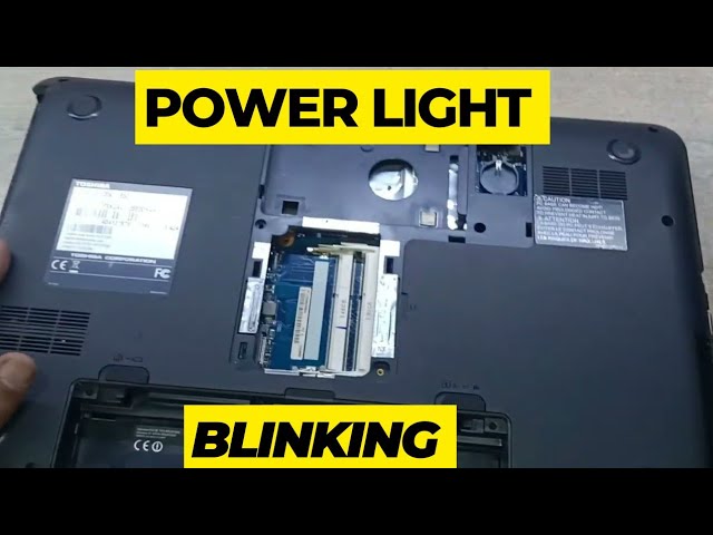 Toshiba satellite power light blinking problem #toshiba #satellite #c850 #infotopic - YouTube