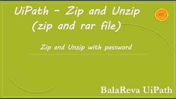 UiPath | zip | unzip (zip and rar)