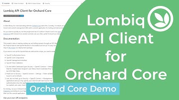 Lombiq API Client for Orchard Core - Orchard Core Demo