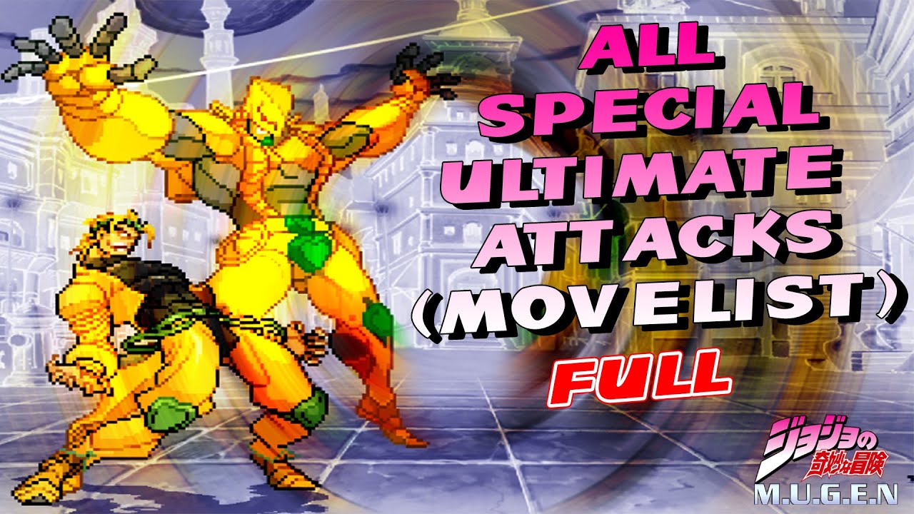 เกม jojo pc  Update 2022  All Ultimate Attacks from JoJo's Bizarre Adventure MUGEN GAME Beta 2.5 (Full)