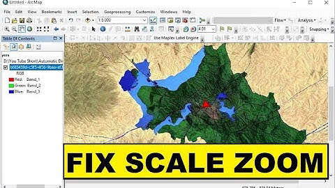 Display and Set The Map Scale Zoom In and Zoom Out