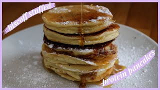 BISCOFF STUFFED PROTEIN PANCAKES // vegan protein pancake recipe