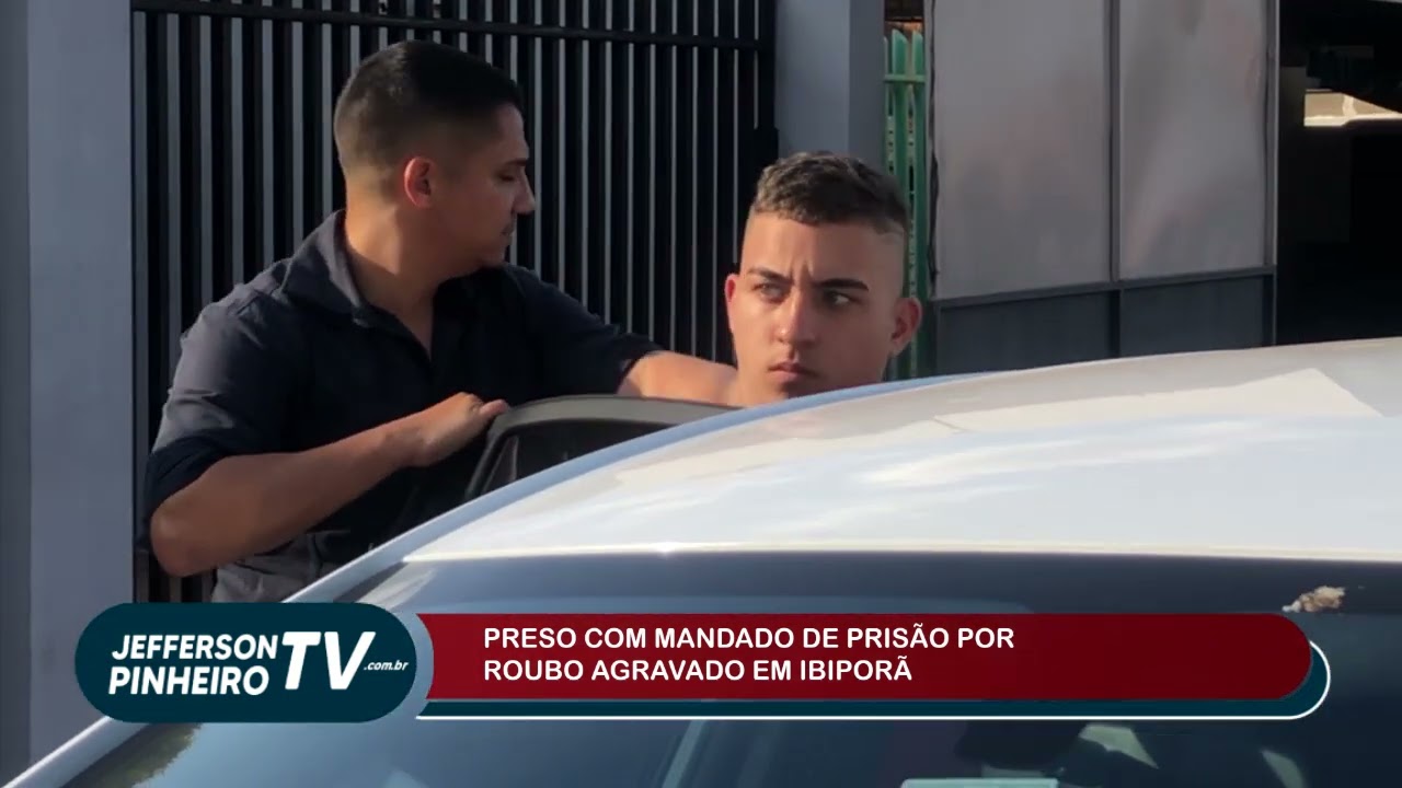 POLÍCIA CIVIL DE IBIPORÃ CUMPRE MANDADO DE PRISÃO POR ROUBO AGRAVADO ( IMAGENS DO PERSO )