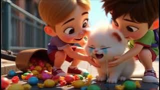 Cat’s Street Mishap! Kids Help a Kitten! ❤️🐱💎