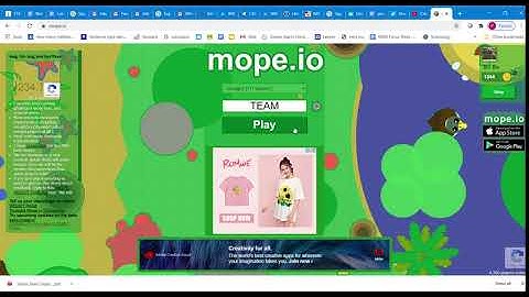 mope.io Login Screen