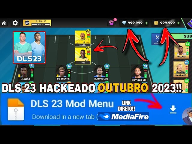 Como Ter Dinheiro Infinito Dream League Soccer ATUALIZADO 2023 APK LINK  DIRETO MEDIAFIRE ☑️ 