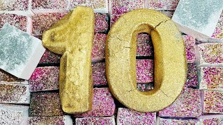 10k Party 🎉 Finale! | 35+ Soft & Crunchy Gym Chalk Blocks and Bombs 🎇Mass Crush | ASMR | Gym Chalk screenshot 2