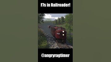 Running the new F7 Diesel Mod in Railroader #railroader #railroadergame #trains #diesel #f7 #shorts