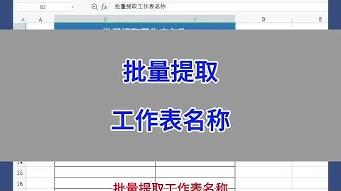 WPS Excel：批量提取工作表名称。#excel #wps #办公技巧