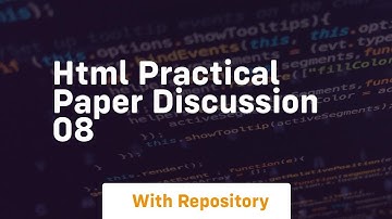 Html practical paper discussion 08