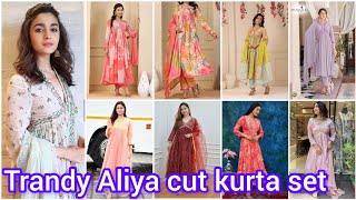 trendy Aliya cut kurta set collection / party wear kurta set for women/ new model kurta set