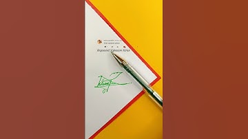 Kiran Signature Design | How To Sign The Letter K #shorts