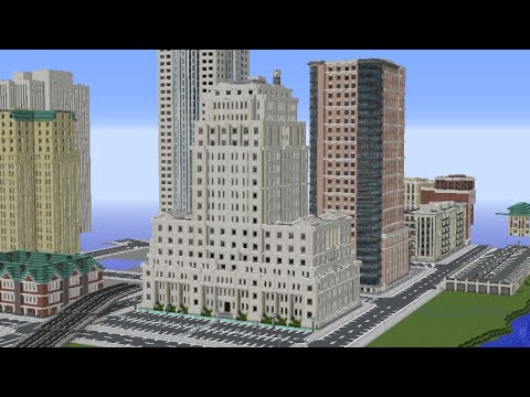 National Bank Building - Minecraft timelapse - YouTube