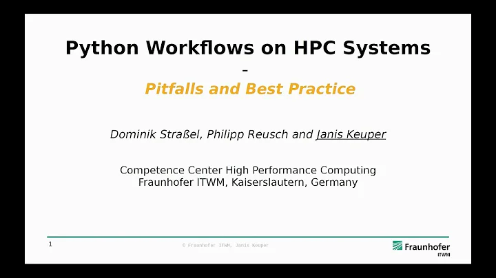 High Performance Computing Conference - Janis Keuper