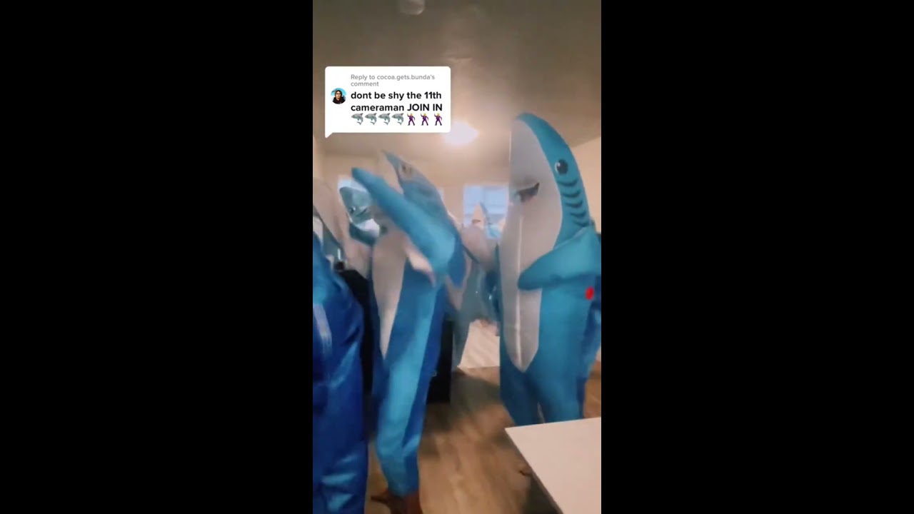 11th Camera Man Joins DancingSharks LeftShark CaliforniaGurls KatyPerry SharkGuy Shorts Shark