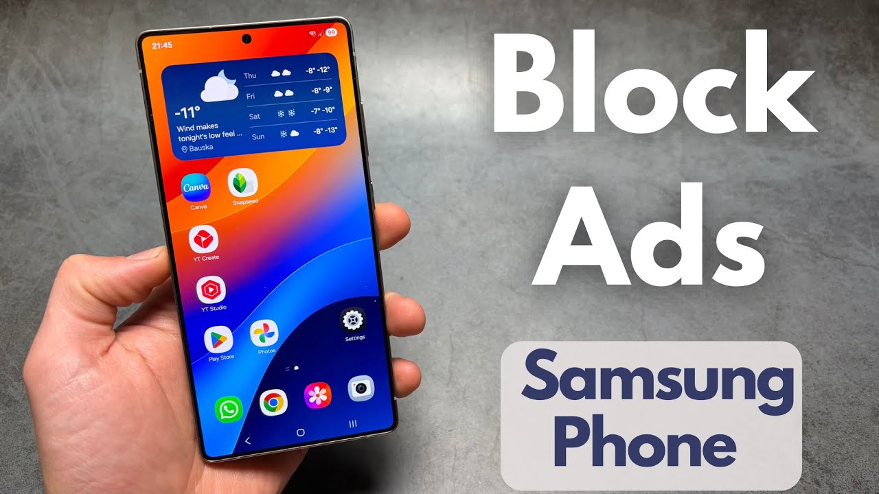 Как заблокировать рекламу на телефоне Samsung