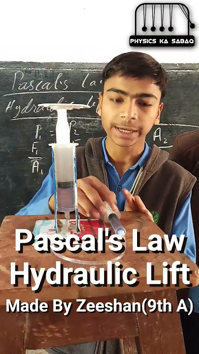 Hydraulic Lift | Pascal's Law | Physics | 9th | 11th | Demonstration |