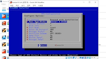 VirtualBox 6.1에 ZFS로 FreeBSD 12 설치하기