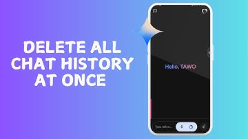 HOW TO DELETE ALL CHAT HISTORY AT ONCE ON GEMINI APP
