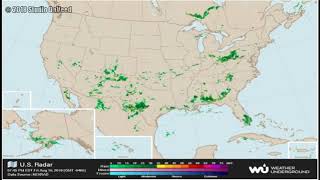 2018 August USA Weather Radar Time Lapse Wunderground