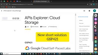 APIs Explorer: Cloud Storage lab solution #GSP421 #june 2024 || #arcade #googlecloud #swags